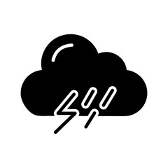Thunderstorm Vector Icon