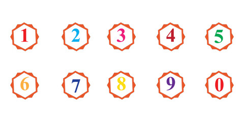 Colorful Numbers Learning Chart 