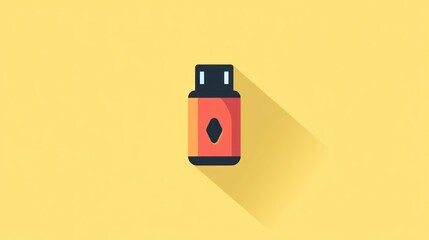 Simple illustration of a flash drive.