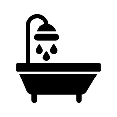 Halloween Bathtub Vector Icon