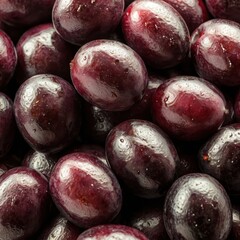 Obraz premium Organic Jamuns in Natural Light Closeup
