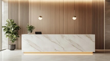 Chic, modern reception space