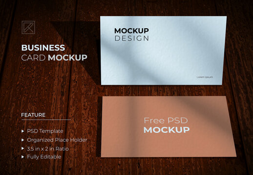 Business Card Mockup Design Template