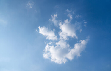 Sky Blue,Cloud Background,Horizon Summer, landscape nature sunrise in Winter,Spring panorama banner.