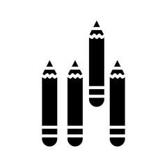 Colored Pencils Vector Icon