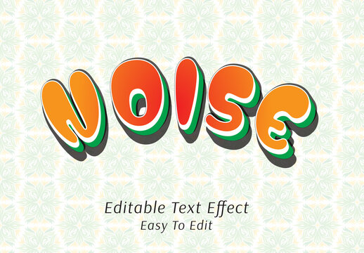 Noise Text Effect Layout