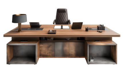 Luxury Executive Desk Contemporary Wood Design for Elegant Workstations.