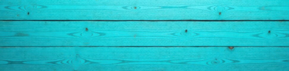 Abstract turquoise wood texture on blue background, old, plank, background