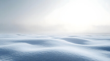 Obraz premium Serene frozen landscape expansive white horizon digital artwork calm atmosphere aerial view tranquility