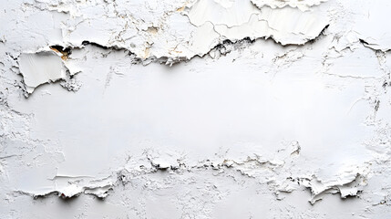 Obraz premium Peeling paint action minimalist setting abstract image horizontal pure white background