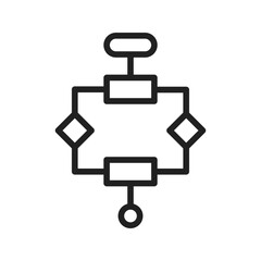 Algorithm icon vector image. Suitable for mobile apps, web apps and print media.