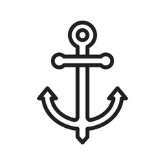 Anchor icon vector image. Suitable for mobile apps, web apps and print media.