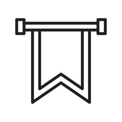 Banner icon vector image. Suitable for mobile apps, web apps and print media.