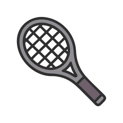 Vector Tennis Racket Icon for Sports and Recreation