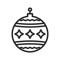 Bauble icon vector image. Suitable for mobile apps, web apps and print media.