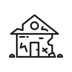 Broken icon vector image. Suitable for mobile apps, web apps and print media.