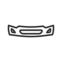 Bumper icon vector image. Suitable for mobile apps, web apps and print media.