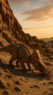 Protoceratops in Golden Desert