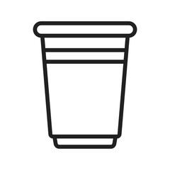 Cup icon vector image. Suitable for mobile apps, web apps and print media.