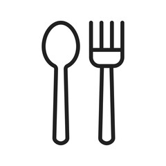 Cutlery icon vector image. Suitable for mobile apps, web apps and print media.