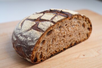 Whole wheat sourdough bread