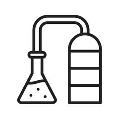 Distillation icon vector image. Suitable for mobile apps, web apps and print media.