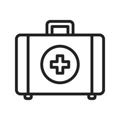 First Aid Kit icon vector image. Suitable for mobile apps, web apps and print media.