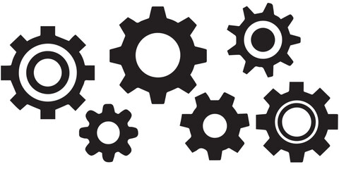 Gear Installation Icon Set. Gear Wheel Icon. Gear Wheel Icons. Gear Installation Icon Collection. Installation Icons Megapack.