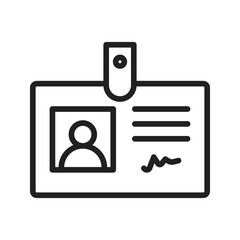 Id Card icon vector image. Suitable for mobile apps, web apps and print media.