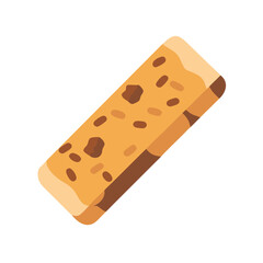 Vector Illustration of Granola Bar on Black Background