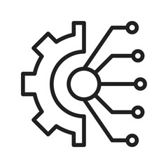 Integration icon vector image. Suitable for mobile apps, web apps and print media.