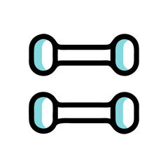 Four Light Blue Curved Shapes on Black Background