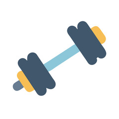 Simple Dumbbell Icon for Fitness and Gym Use