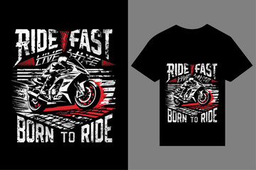 Fashion able bike race t-shirt design 