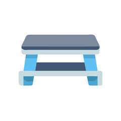 Aerobic stepper illustration on a black background vector