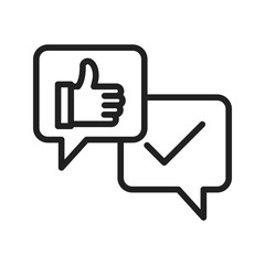 Like Chat icon vector image. Suitable for mobile apps, web apps and print media.