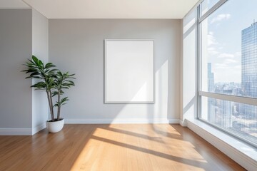 Empty Modern Apartment with City View (1)