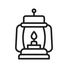 Obraz premium Oil Lamp icon vector image. Suitable for mobile apps, web apps and print media.