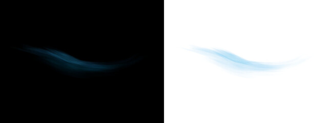 Blue Breeze Motion PNG – Abstract Transparent Wind Effect for Cold Air Flow, Fantasy Magic Trails, or Energy Swirls