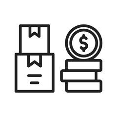 Product Sales icon vector image. Suitable for mobile apps, web apps and print media.