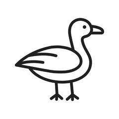 Seagull icon vector image. Suitable for mobile apps, web apps and print media.