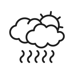 Smog icon vector image. Suitable for mobile apps, web apps and print media.