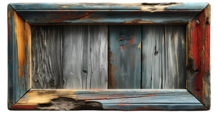 Shabby Chic Wood Frame Distressed Gray Blue Vintage Texture.