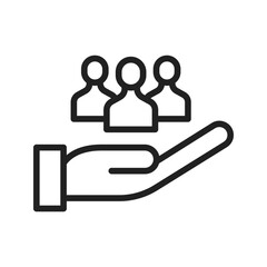 Social Responsibility icon vector image. Suitable for mobile apps, web apps and print media.