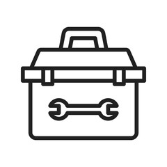 Tool Box icon vector image. Suitable for mobile apps, web apps and print media.