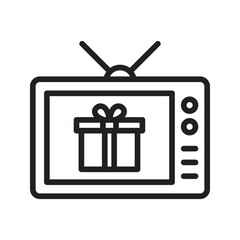 Tv Program icon vector image. Suitable for mobile apps, web apps and print media.