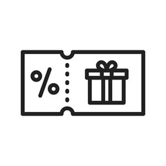 Voucher icon vector image. Suitable for mobile apps, web apps and print media.