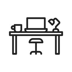 Workspace icon vector image. Suitable for mobile apps, web apps and print media.