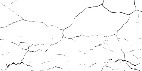 Cracks in a wall background.Cracks background, cracks texture, grunge background.Cracked earth. Structure of cracking. Crack Texture. The cracks concrete texture white and black. 