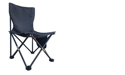 Black folding chair